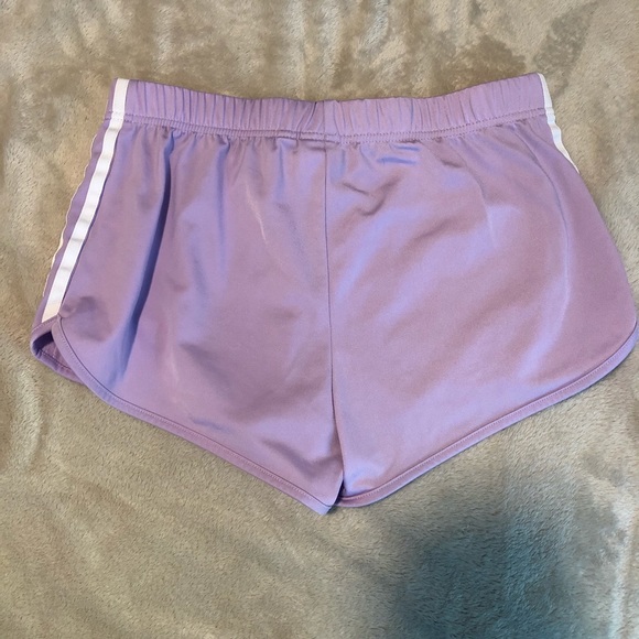 Lavender adidas shorts - Picture 2 of 4